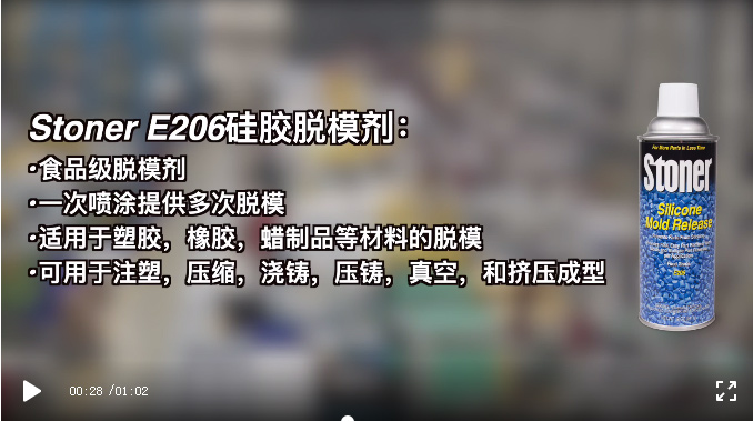 Stoner E206有机硅注塑脱模剂视频截图-2