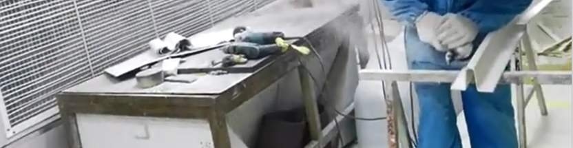 切割打磨过程中产生粉尘