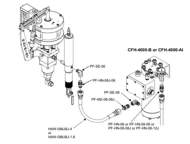 MVP树脂纤维喷射设备的加温器装置