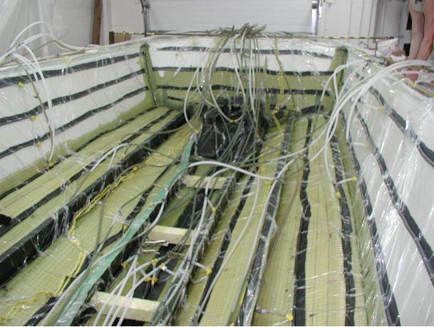 导入过程中的效果,注意尾部有一小块被包围的干区,后来慢慢会浸润透